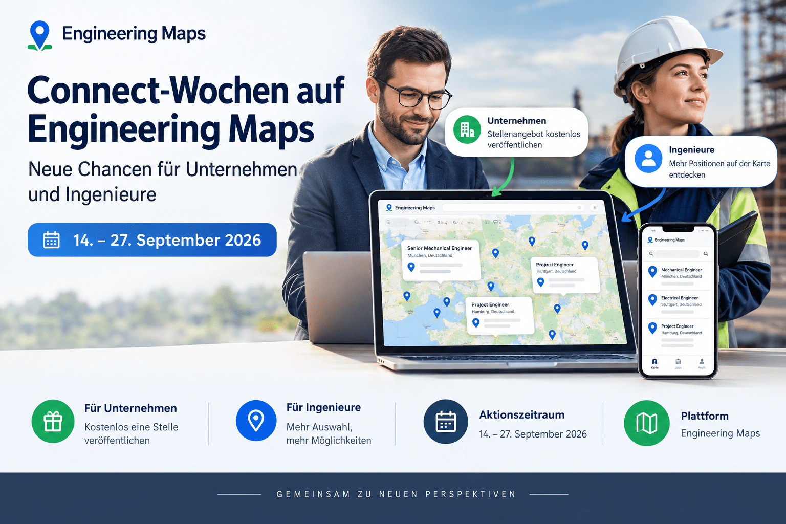 Connect-Wochen auf Engineering Maps für Unternehmen und Ingenieure